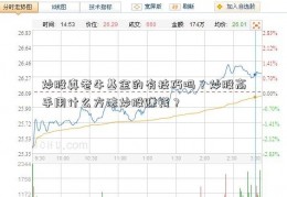 炒股真老牛基金的有技巧吗？炒股高手用什么方法炒股赚钱？