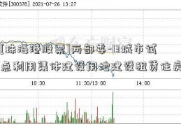 [珠海港股票]两部委-13城市试点利用集体建设用地建设租赁住房