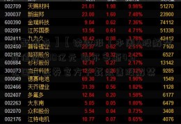 【聚看点】【读财报】本周A股解禁市值近300亿元 鄂尔多斯4.6亿国元证券官方下载限售股解禁