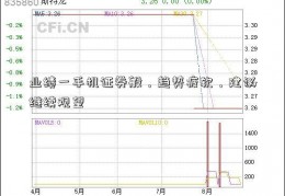 业绩一手机证券般，趋势疲软，建议继续观望