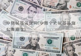 中国私募基金网(中国十大私募基金公司排名)