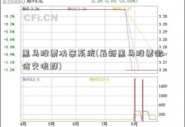 黑马股票决策系统(最新黑马股票微信交流群)