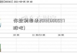 存款利率表2013(600597股吧)