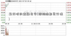 最好听的金融名字(棕榈油期货行情)