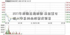 2017年报周五起披露 基金重仓股八丰乐种业股票成预喜