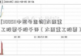 [300511中签号查询]太原重工股票千股千评（太原重工股票）