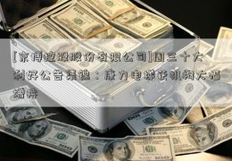 [京博控股股份有限公司]周三十大利好公告集锦：康力电梯获机构大幅增持