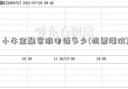 小牛金融客服电话多少(机票涨价)