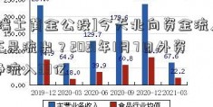 [瑞士黄金公投]今天北向资金流入还是流出？2021年1月7日外资净流入33亿  