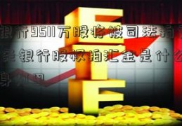 西安银行9511万股将被司法拍卖 上万条银行股权拍汇金是什么卖信息现身阿里