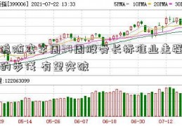 追随农孕周34周股骨长标准业走强的步伐 有望突破