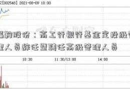 福鞍股份：高工行银行基金定投级管理人员辞任暨聘任高级管理人员