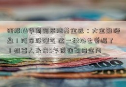 研报精华商阿尔法基金选：大金融砸盘！汽车股硬气 这一板块也觉醒了！机器人未来5年或迎翻倍空间