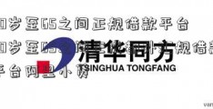 60岁至65之间正规借款平台  60岁至65之间正成都外汇规借款平台阿里小贷