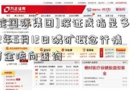 [华能国际集团]深证成指是多少？2022年5月12日磷矿概念行情及资金流向查询  