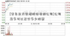 [青岛东方铁塔股份有限公司]公司最多可以发行多少股票