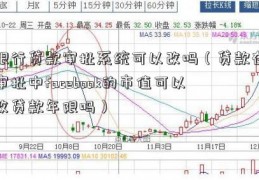 银行贷款审批系统可以改吗（贷款在审批中facebook的市值可以改贷款年限吗）