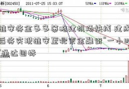 雄安将金多多策略建机场快线 建成后将实现雄安至北京金融街“一小时”通达目标