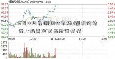 6月22日昆明钢材市场H型钢价格行上海黄金交易所行情情