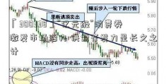 「300338」“亿元级”消费券激发市场活力 供需齐发力是长久之计