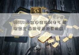 660001基金净值百利电气 资源霸主 暴跌带来投资机遇