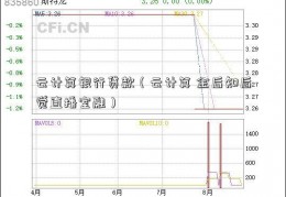 云计算银行贷款（云计算 金后知后觉直播室融）