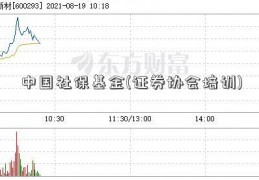 中国社保基金(证券协会培训)