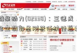 潍柴动力(02338)：王德成、哈空调郭圣刚获任执行总裁