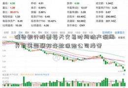 硅谷银行股票每天交易时间破产倒闭并由美国联邦存款保险公司接管