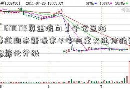 「600172资金流向」千亿蓝海赛道迎来新玩家？中兴定义通信储能智能化分级