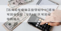 [苏州社会保险基金管理中心]后日可转债分析：12月2日1只可转债申购指南  