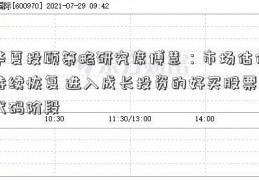 华夏投顾策略研究席博慧：市场估值持续恢复 进入成长投资的好买股票代码阶段