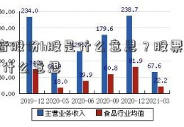 东音股份h股是什么意思？股票a股b股什么意思