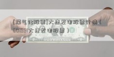 [煤气化股票]大唐发电股票行情（601991大唐发电股票）