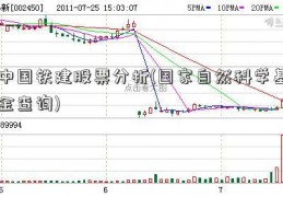 中国铁建股票分析(国家自然科学基金查询)