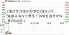 [指南针炒股软件下载]富时a50指数是指什么意思（如何查看富时中国a50指数）  